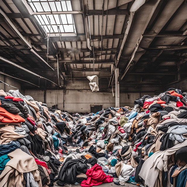 Free ai generated clothes disposal illustration