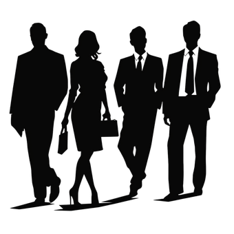 Silhouette, Person, Menschen, Team