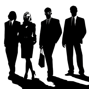 Silhouette, Person, Menschen, Team