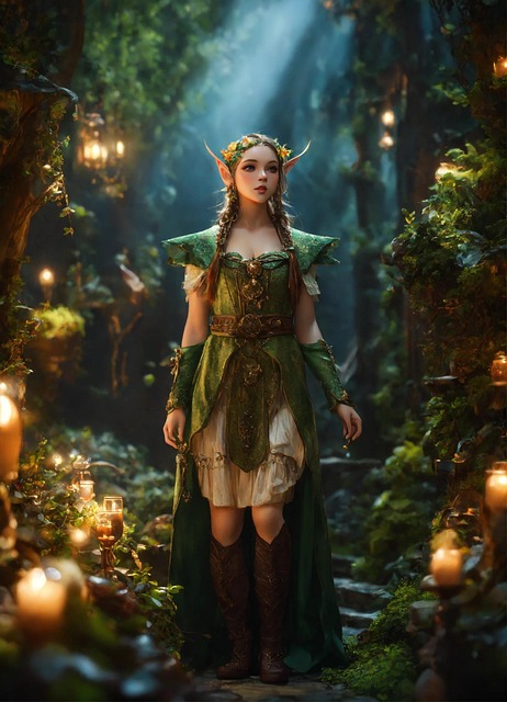 Free ai generated elf child illustration