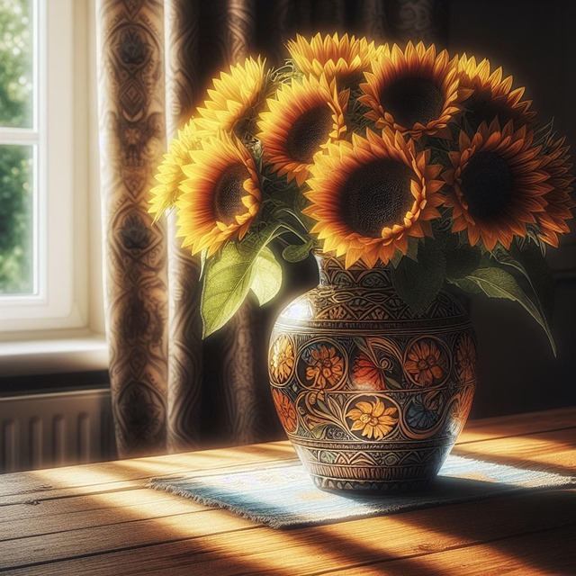 Free Ai Generated Sunflowers illustration and picture