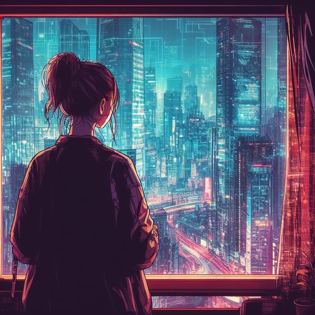 Download Cyberpunk, Future, City. Royalty-Free Stock Illustration Image ...