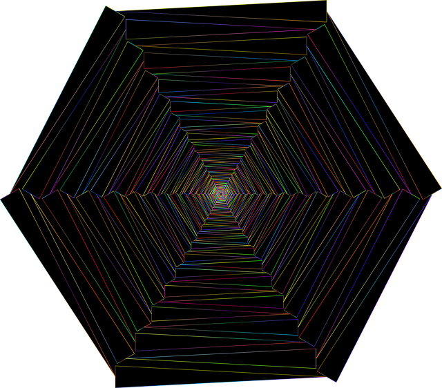 Free mandala vortex rosette vector