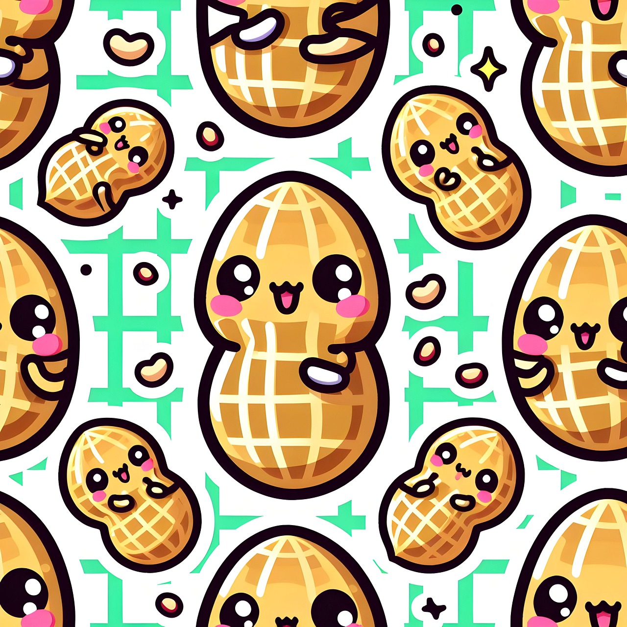 Free ai generated cartoon cute illustration