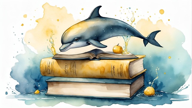 Free Dolphin Alphabet illustration and picture