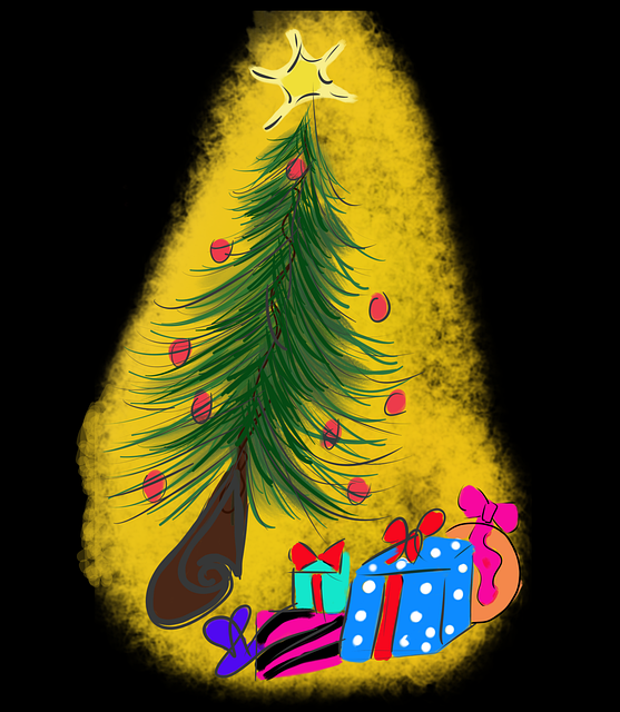 Árbol, Navidad, Decoración, Pino, Bosque