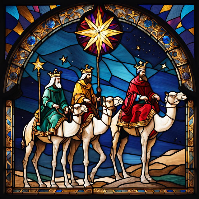 Free ai generated christmas kings illustration