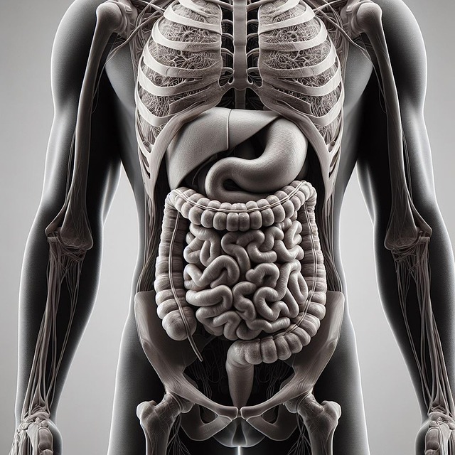 Free ai generated body intestine illustration