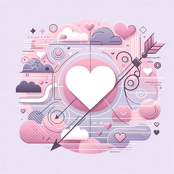 Herz, Liebe, Minimalistisch, Design