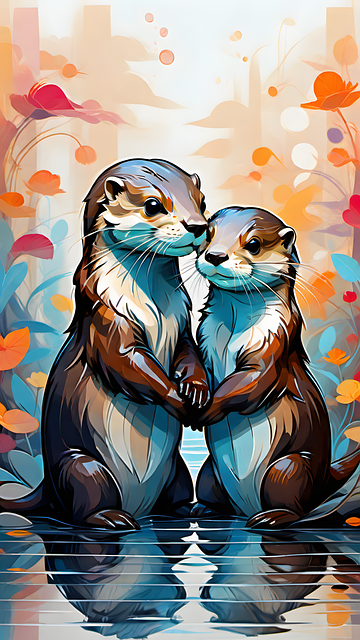 Ai Generiert, Otter, Tiere, Säugetier