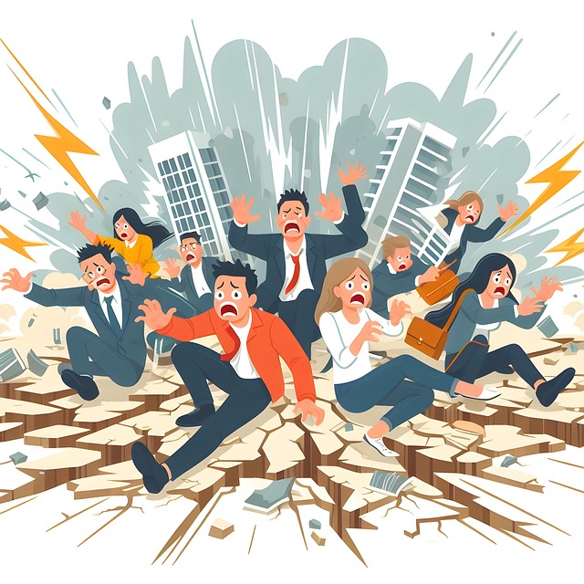 Free ai generated jiuzhaigou earthquake illustration