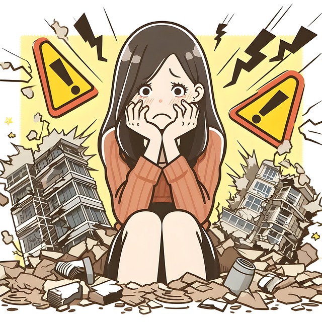 Free ai generated disaster earthquake illustration