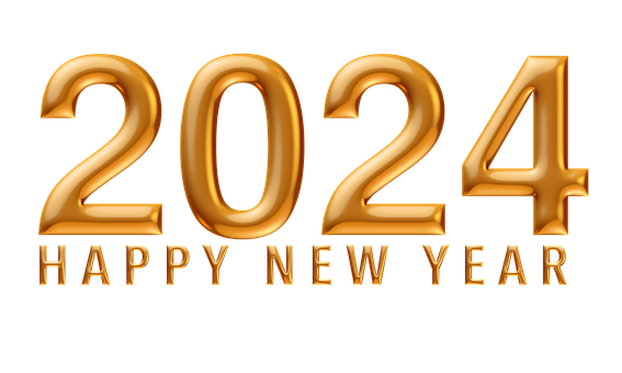 Free Happy New Year 2024 illustration and picture