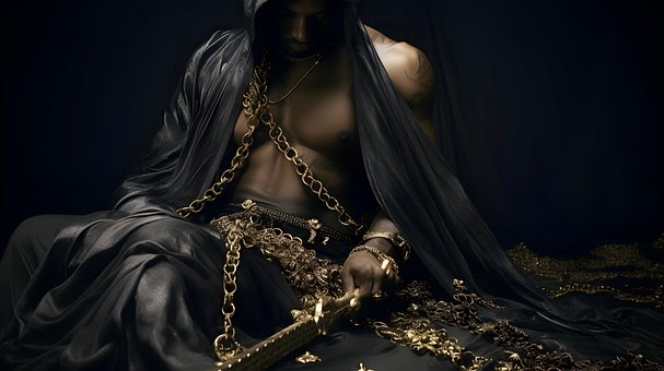 Ai Generado, Cadenas, Elegancia, Oscuro