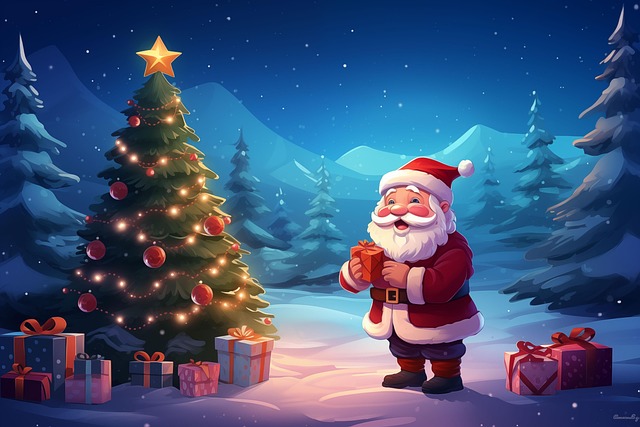 Free christmas winter nature illustration