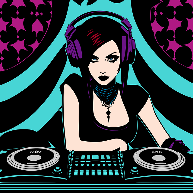 Free ai generated woman dj vector