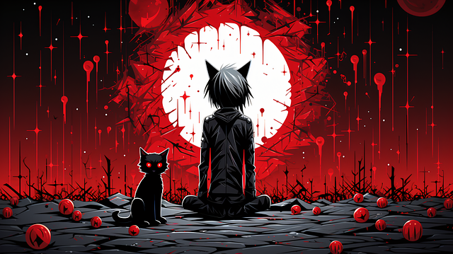 Free ai generated halloween night illustration