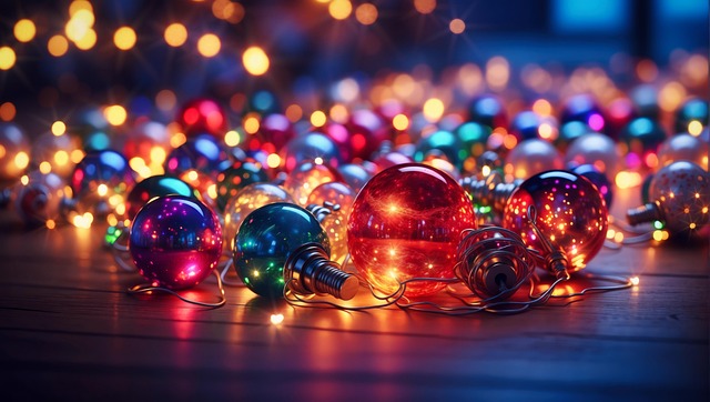 Free ai generated christmas baubles illustration