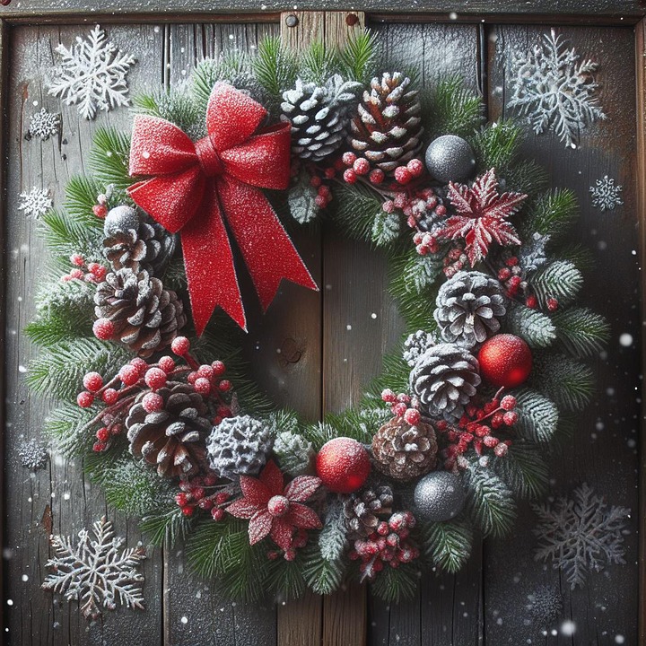 Download Ai Generated Christmas Wreath Christmas Season Royalty-Free ...