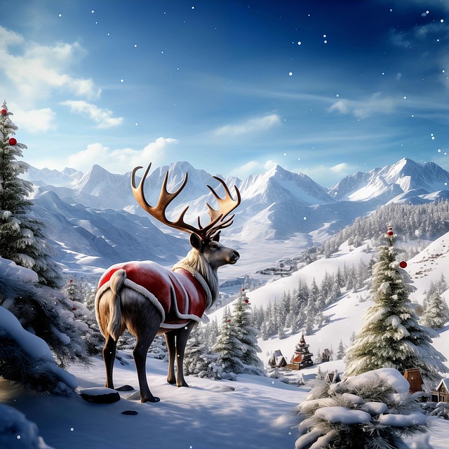 Ai Generiert, Rentier, Winter