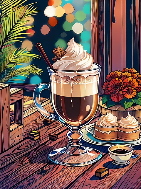 Free ai generated cocktail beat illustration