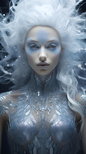 Free ai generated woman face illustration