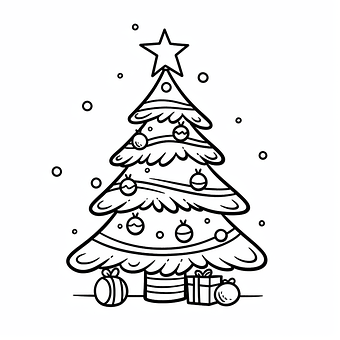 Ai Generado, Árbol De Navidad, Festivo
