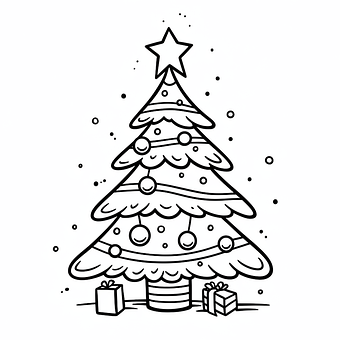 Ai Generado, Árbol De Navidad, Festivo