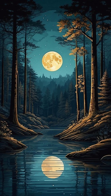 Ai Generat, Pădure, Copaci, Luna, Cer