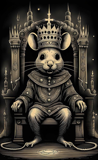 Maus, Krone, Thron, König, Tier