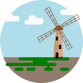 Free Windmill Farm vector and picture