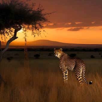 Savannah, Afrika, Gepard, Raubtier