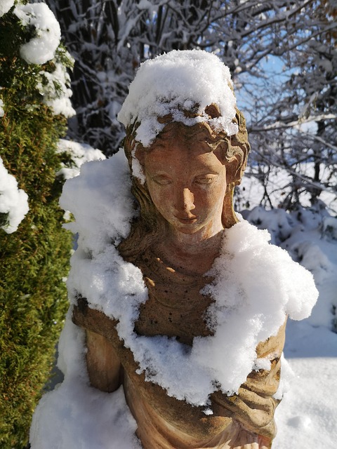 Kunstværk, Skulptur, Vinter, Sne