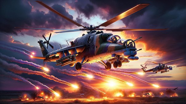 Mi-24, Helicóptero, Mi-24P, Hindú, Ruso