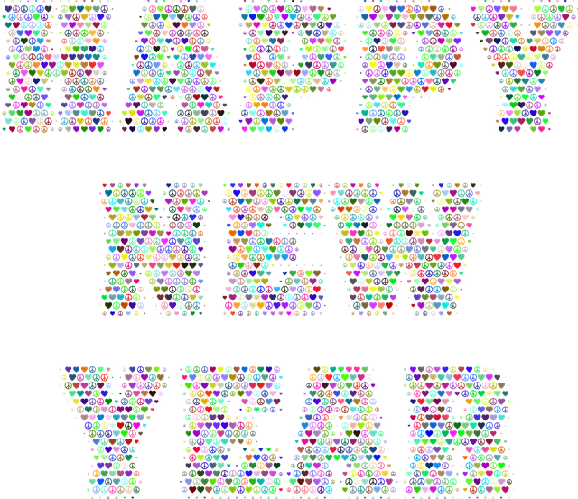 Free happy new year new year nature illustration