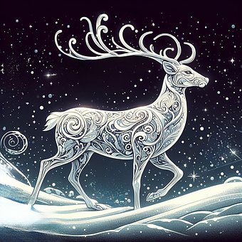 Free Ai Generated Deer illustration and picture