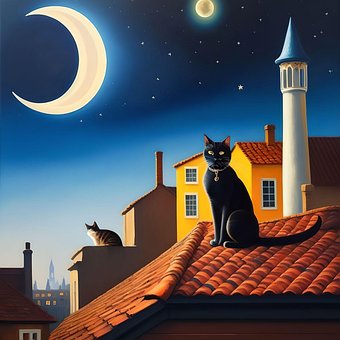 Free Night Crescent illustration and picture