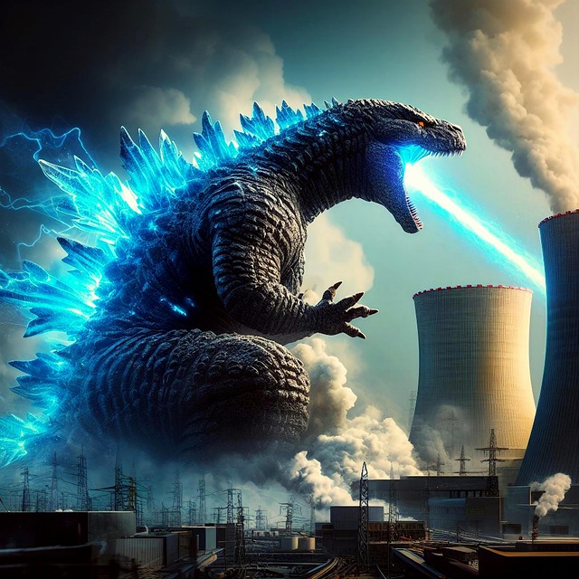 Free monster kaiju godzilla illustration