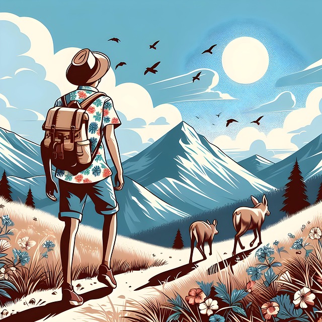 Free heartbreak tour travel illustration