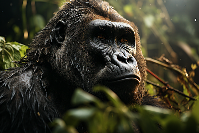 Free ai generated gorilla monkey illustration
