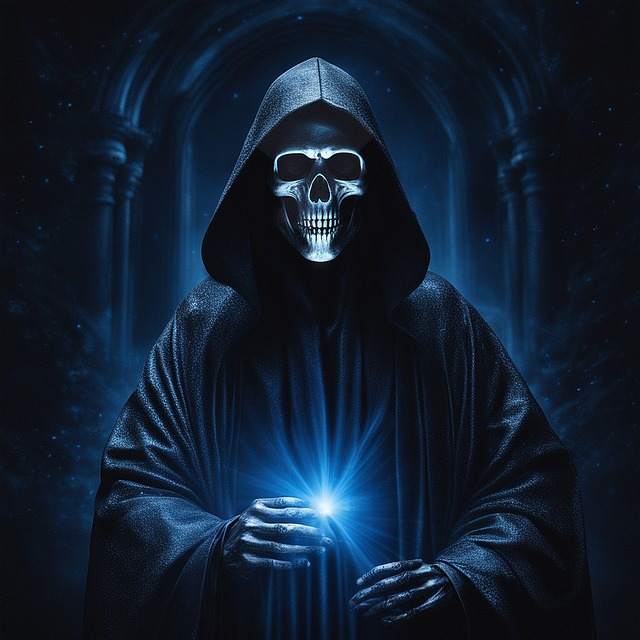 Free ai generated skeleton halloween illustration