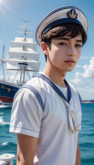 Free sea captain sailor port illustration