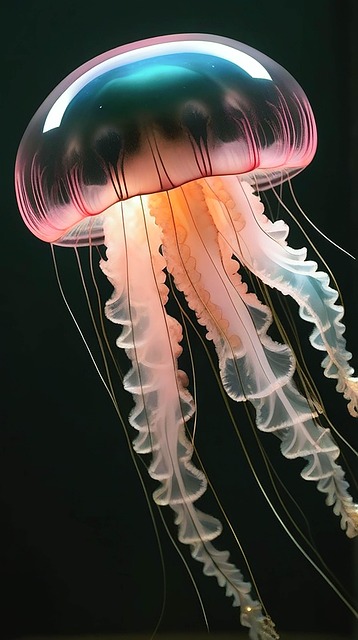 Free jellyfish tentacles harmful illustration