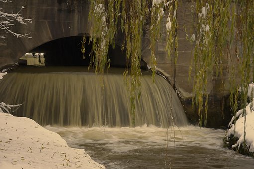 Free Waterfall Snow photo and picture