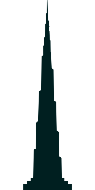 Free burj khalifa dubai tower illustration