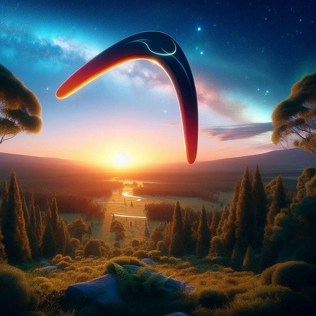 Download Boomerang Throw To Come Back RoyaltyFree Stock Illustration