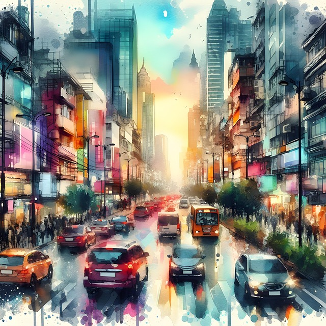 Ai Generiert, Stadt, Urban, Autos