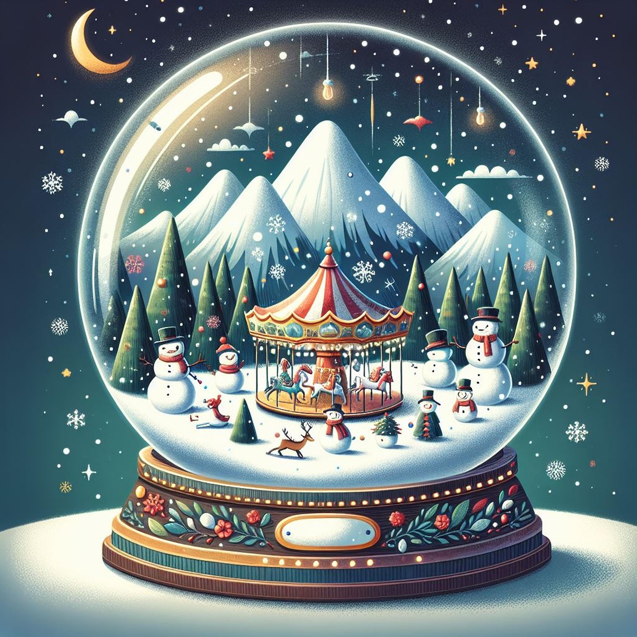 Download Winter Snow Snow Globe Royalty-Free Stock Illustration Image ...