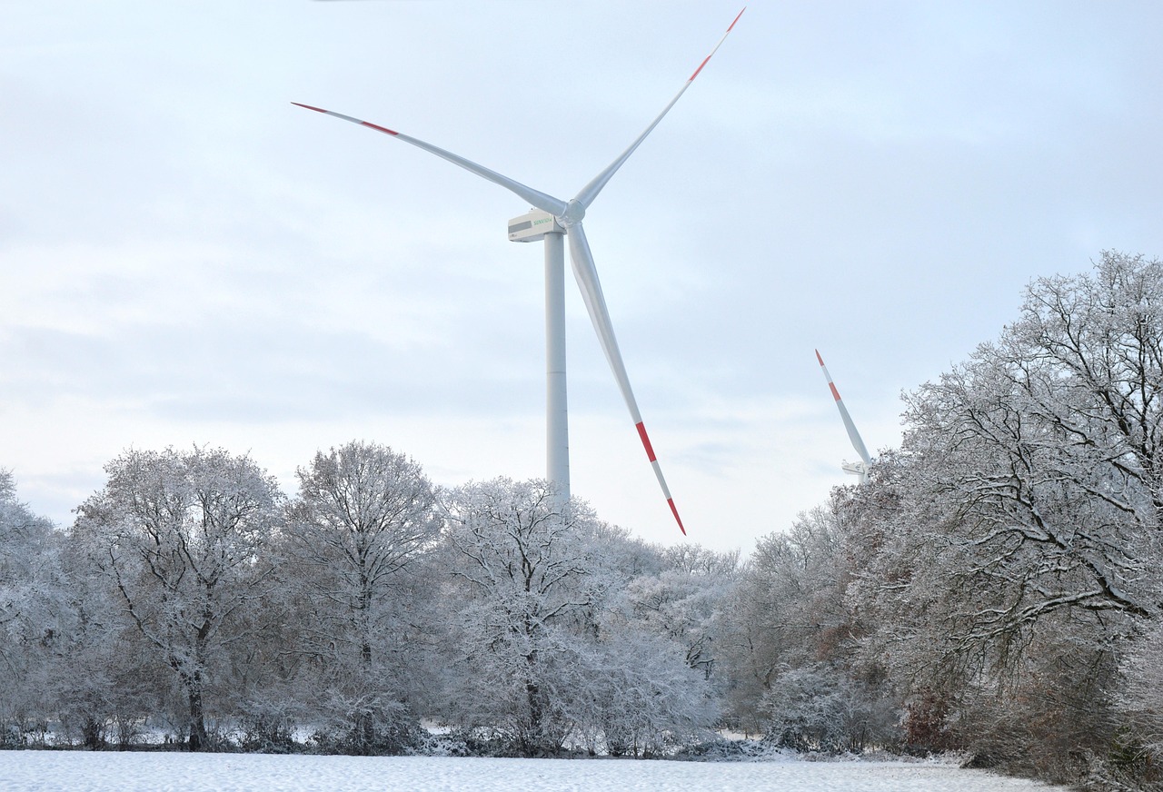 Vinter Vindmølle Vindenergi - Gratis foto på Pixabay - Pixabay