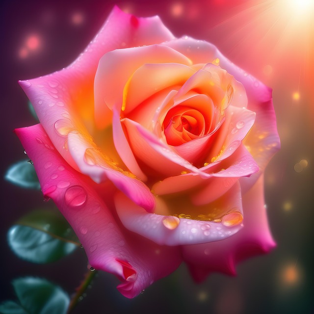 Free ai generated rose flower illustration